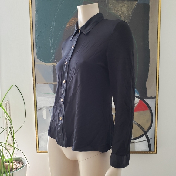 Laurèl Jeans | Mesh Button-down Shirt - Picture 2 of 14